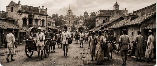 1947 का भारत आजादी के समय ग्रामीण जीवन और शुरुआती विकास की तस्वीर