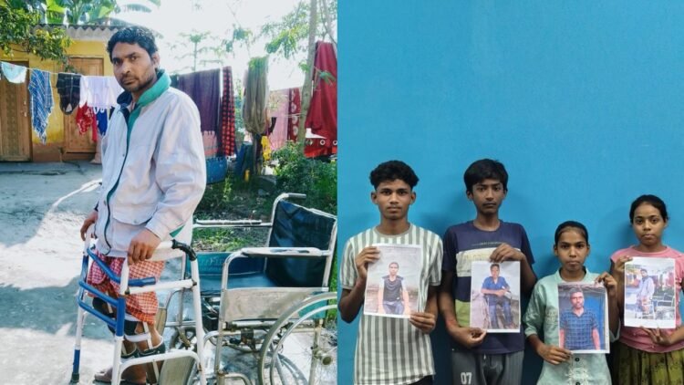 दिव्यांग पिता को खोजने के लिए नाबालिग पुत्र ने प्रशासन से लगाई गुहार