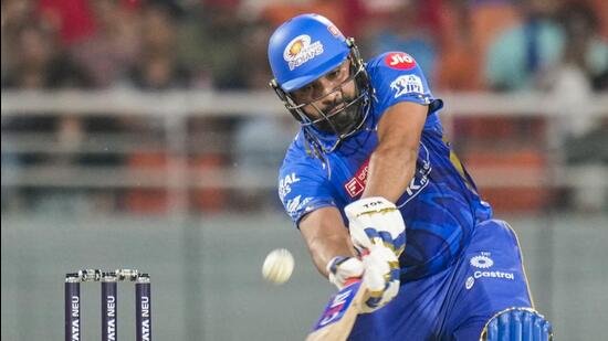 Rohit-Sharma-in-action against GT on Friday