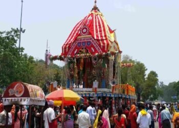 रांची के जगन्नाथ मंदिर से निकली रथ यात्रा की झलक