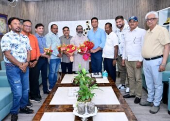 Courtesy meeting of CM Hemant Soren with the new team of JSCA