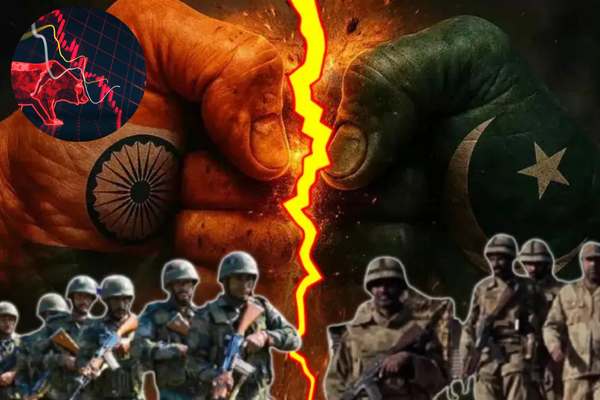 indiapakwar affect on sharemarket