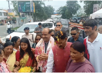 झारखंड की धरती पर लोकसभा अध्यक्ष ओम बिरला का हुआ भव्य स्वागत