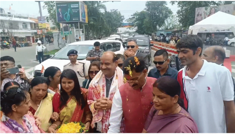 झारखंड की धरती पर लोकसभा अध्यक्ष ओम बिरला का हुआ भव्य स्वागत