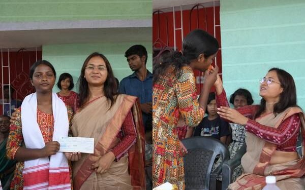 मंत्री शिल्पी नेहा तिर्की ने रेखा को किया सम्मानित