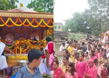 मैथन में निकाली गई भव्य भगवान जगन्नाथ रथयात्रा