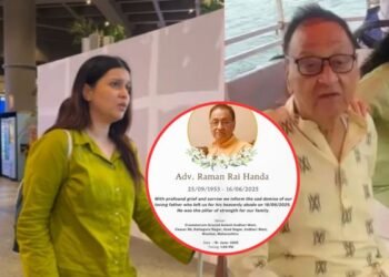 mannara chopra fathers death