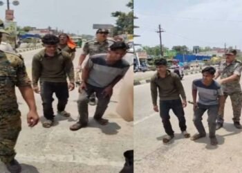 Parade takes revenge for stone pelting! A procession of miscreants was taken out at Kathal Mor