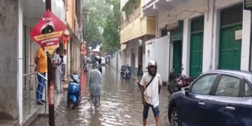 रांची में जलजमाव से बिगड़ी व्यवस्था