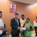 Chhattisgarh train accident: Rs 50,000 assistance to the families of two workers from Dhanbad on their death, Deputy Commissioner handed over the cheque