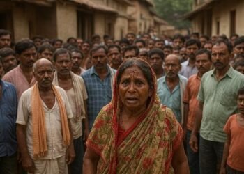 The last rites were performed thinking the woman was a dead body, now seeing the woman return alive, there was a stir in the village