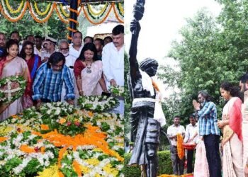 Chief Minister Hemant Soren paid tribute to Dharti Aaba Bhagwan Birsa Munda on his death anniversary