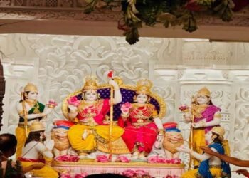 राम मंदिर में विराजें राजा राम, राम दरबार की हुई प्राण प्रतिष्ठा