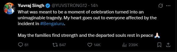 yuvraj singh ka tweet