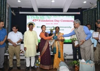 बिरसा कृषि विश्वविद्यालय ने मनाया 45वां स्थापना दिवस