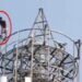 Gumla's Veeru climbed the tower! High voltage drama happened on a 130 feet high tower