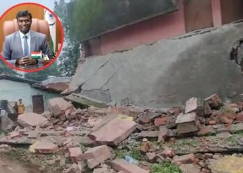 रांची: पिस्का मोड़ में गिरा जर्जर स्कूल भवन, DC ने दिए मुआवजा देने के निर्देश