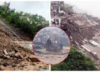 बादल फटने से हुई भारी तबाही, मंडी में जनजीवन हुआ ठप