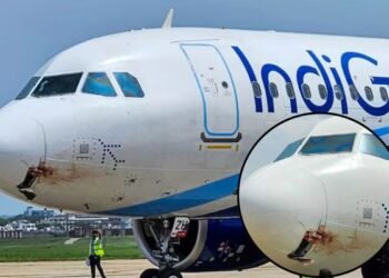 पटना एयरपोर्ट से उड़ान भरते ही इंडिगो फ्लाइट से टकराया पक्षी,