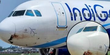 पटना एयरपोर्ट से उड़ान भरते ही इंडिगो फ्लाइट से टकराया पक्षी,