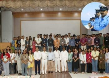संत जेवियर्स कॉलेज में भारतीय तटरक्षक बल का संवाद, छात्रों में बढ़ा रक्षा सेवा के प्रति रुझान