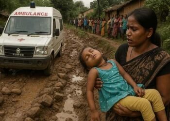 The condition of the road in this village of Jharkhand is such that the ambulance refused to go, the girl died