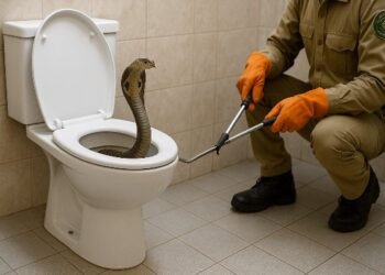 Pakur News: A poisonous cobra came out of the bathroom commode, the forest department rescued it in 15 minutes