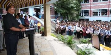 Tribute to Dishom Guru Shibu Soren at Saint Xavier's College, Ranchi