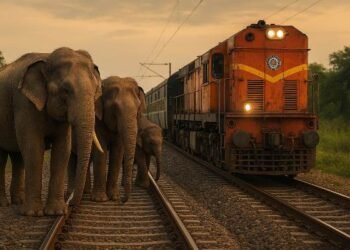 Special train collided with an elephant in Chakradharpur Railway Division, operation halted for two hours