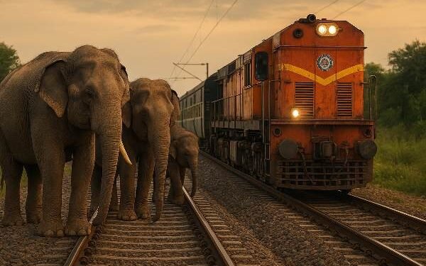 Special train collided with an elephant in Chakradharpur Railway Division, operation halted for two hours