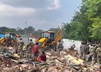 Anti-encroachment drive at Ranchi Birsa Chowk bypass, hundreds of houses razed to the ground – police force deployed