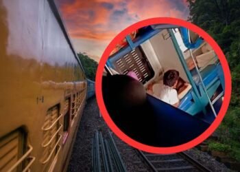 Couple's romance captured on camera during train journey, video goes viral