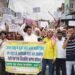 Anger over forest lease: One day dharna in front of Satgawan block cum zonal office