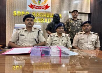 सोनारडीह में युवक हथियार के साथ गिरफ्तार, कट्टा-कारतूस बरामद