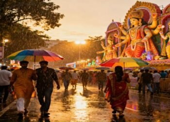झारखंड में दुर्गापूजा के बीच बारिश का साया, 1-3 अक्टूबर तक भारी वर्षा की चेतावनी