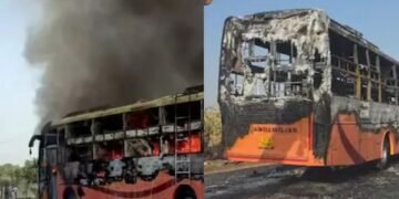 जैसलमेर में जलती बस बनी मौत का जाल, 20 की दर्दनाक मौत