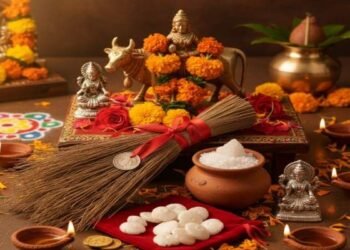 धनतेरस पर क्यों खरीदे जाते हैं झाड़ू, नमक, ग्वालिन और गोमती चक्र? जानिए परंपरा और मान्यताएं