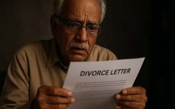 The 'divorce letter' became a death message – a father's heart stopped upon reading the letter addressed to his daughter.