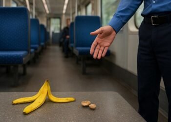 Banana and peanut peels thrown in train, fined Rs 100 – read the full story!