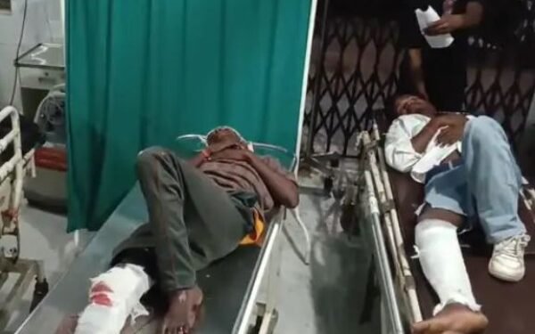 Horrific road accident in Gumla: Ramesh Oraon and Santosh Gop died on the spot, four injured