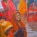 The sacred festival of Chhath Mahaparva was celebrated with great devotion and enthusiasm throughout Ranchi on Tuesday morning. Large numbers of devotees gathered at various water bodies.