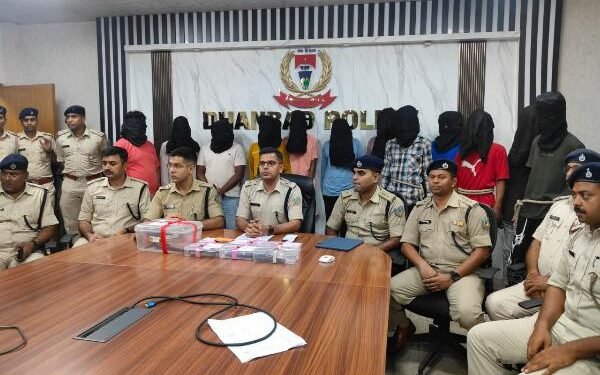 Dhanbad police arrest 12 members of Prince Khan gang, recover arms and explosives