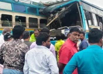 Big Breaking : तमिलनाडू में दो बसों के बीच भयंकर टक्कर, 6 की दर्दनाक मौत कई घायल