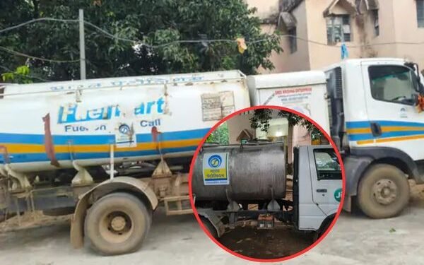 गोड्डा में पुलिस की बड़ी कार्रवाई: दो टैंकरों से 12,000 लीटर नकली पेट्रोल जब्त, चालक फरार