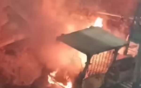 बोकारो स्टील प्लांट में बड़ा हादसा: SMS-2 में डोजर में लगी आग, बाल-बाल बचे कर्मचारी