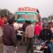 Major accident in Rajganj Hatia! Woman seriously injured after being hit by a boring machine, child narrowly escapes