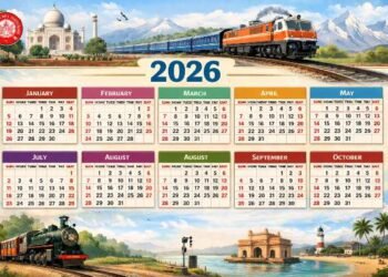 Railway Administration released the holiday calendar for 2026