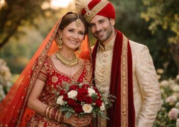 A woman became a bride at the age of 60, and the groom was 40.