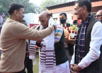 AJSU chief Sudesh Mahto met Defence Minister Rajnath Singh in Delhi