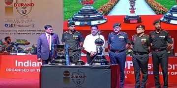 रांची में पहुंची डूरंड कप 2026 की ट्रॉफी, 26 जुलाई से शुरू होगा फुटबॉल का महामुकाबला